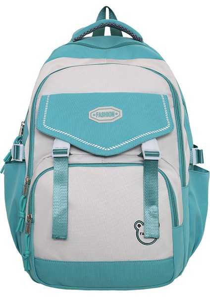 Japon Kolej Tarzı Ortaokul Büyük Kapasiteli Okul Çantası Kore Versiyonu Kontrast Renkli Çok Yönlü Rahat Sırt Çantası Üniversite Öğrencisi Okul Çantası (Yurt Dışından)