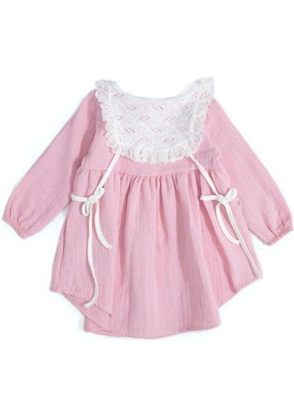 Bebek Vintage Stil Müslin Elbise