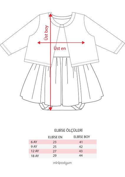 Kız Bebek Alttan Çıtçıtlı Tüllü Body ve Hırka Pamuklu Ikili Takım