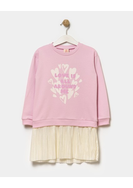 Kız Çocuk Piliseli Sweatshirt Elbise fiyatları