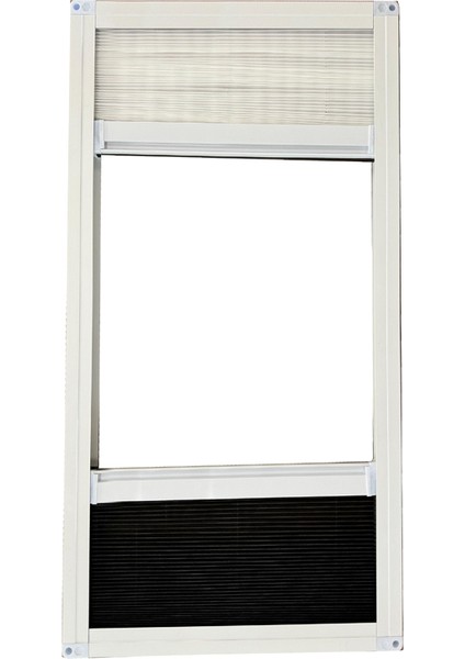 Siper Beyaz Alüminyum Dikey Karavan Sineklik ve Perde Istediğin Ölçüde (Max. 60X100) modelleri