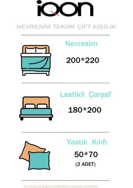 Lastikli Çarşaflı Nevresim Takımı Çift Kişilik Jungle Siyah
