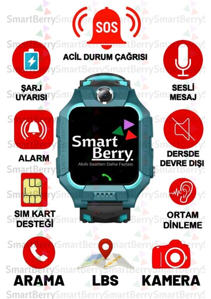 Z2 Lbs Konumlu Akıllı Çocuk Takip Saatilı Arama, Kameralı, Gizli Dinleme Özellikli -Pembe fırsatları