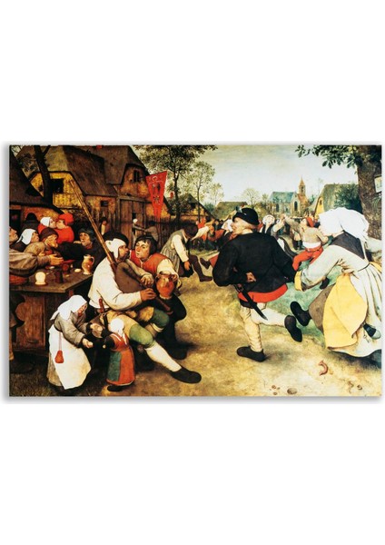 Pieter Brueghel Köylü Dansı Tablosu - FMS146