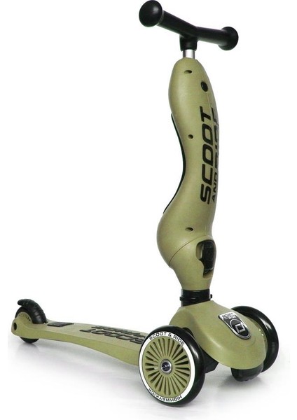 Scoot And Ride Highwaykick 1 Oturaklı Çocuk Scooter Olive 160629-00001