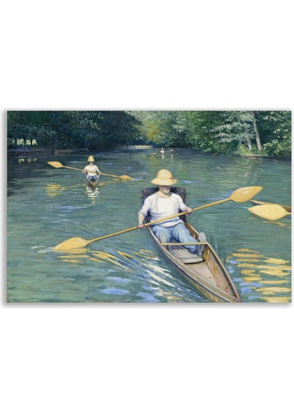 Gustave Caillebotte Yerres'teki Kayıklar Tablosu - FMS114