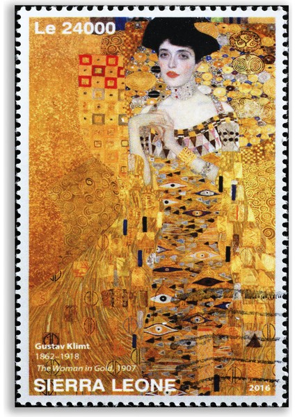 Gustav Klimt Adele Bloch-Bauer'in Posteri Tablosu - FMS134