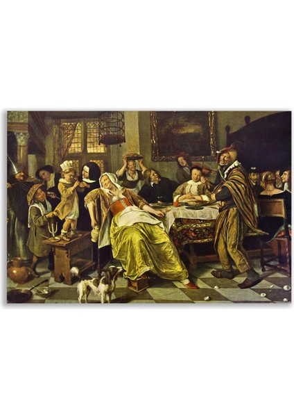 Jan Havickszoon Steen Fasulye Bayramı Tablosu - FMS104