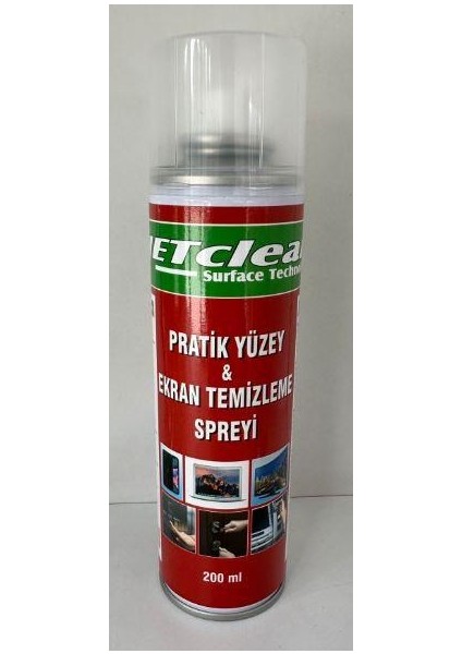 Jetclean 200ML Pratik Yüzey ve Ekran Temizleme Spreyi