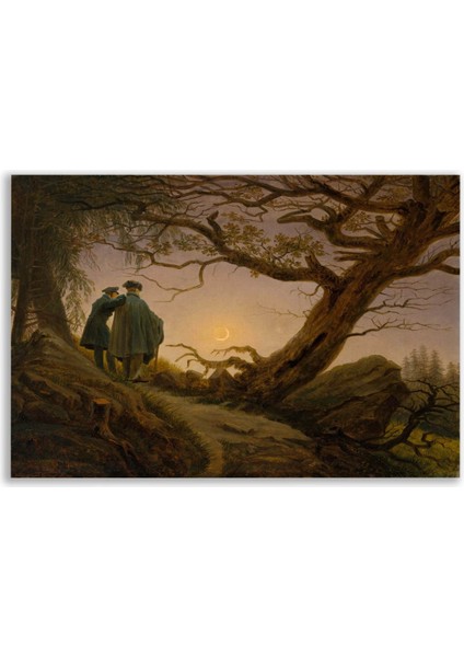 Caspar David Friedrich Iki Adam Tablosu - FMS130