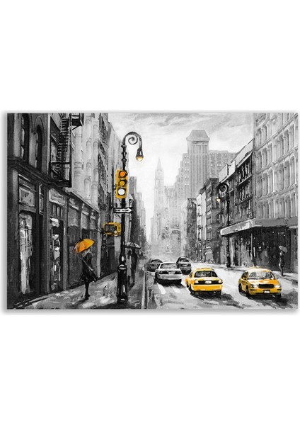 New York Caddesi Yağlı Boya Tablosu - FWN132