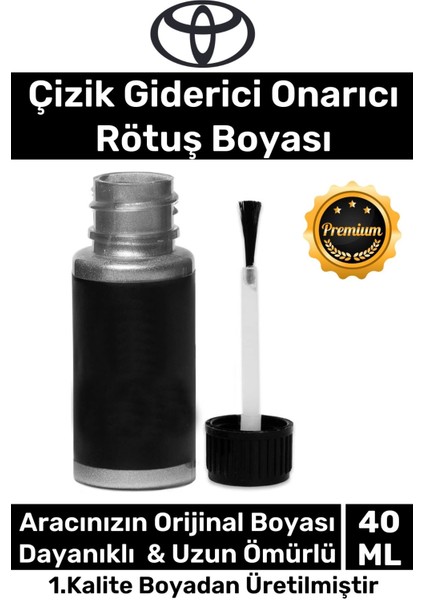 Özel Üretim Suya Dayanıklı Toyota Marka Uyumlu Çizik Taş Izi Giderici Onarıcı 40ML Oto Rötuş Boyası