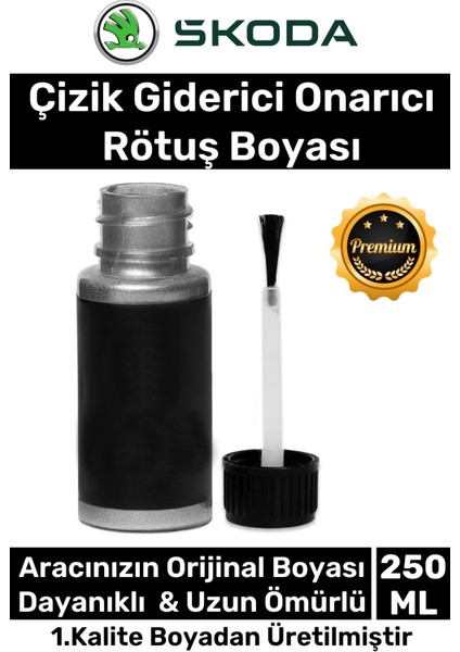 Özel Üretim Suya Dayanıklı Skoda Marka Uyumlu Çizik Taş Izi Giderici Onarıcı 250ML Oto Rötuş Boyası