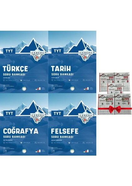 2025 Yeni Iceberg TYT Türkçe - Tarih - Coğrafya - Felsefe Sözel Soru Bankası Seti - Deneme
