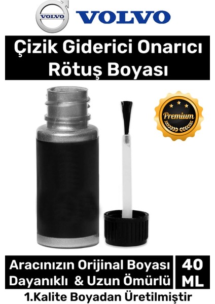 Özel Üretim Suya Dayanıklı Volvo Marka Uyumlu Çizik Taş Izi Giderici Onarıcı 40ML Oto Rötuş Boyası
