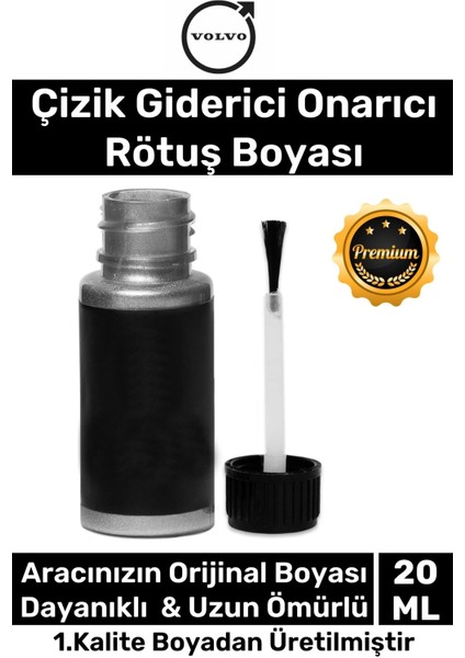 Özel Üretim Suya Dayanıklı Volvo Marka Uyumlu Çizik Taş Izi Giderici Onarıcı 20ML Oto Rötuş Boyası
