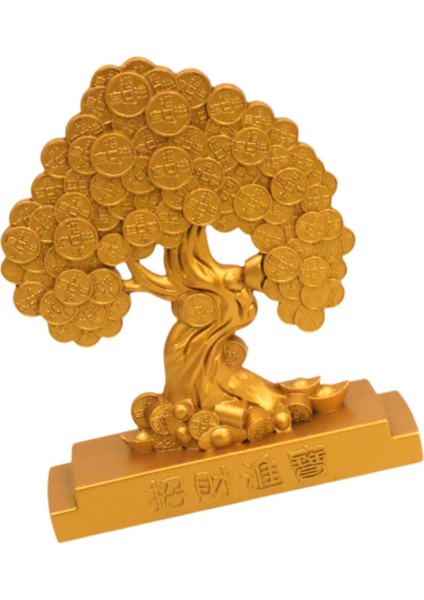 Zenginlik Şans Heykelciği, Iyi Şans Heykeli Masa Orta Parçası, Feng Shui Heykeli Dikdörtgen Tabanlı Ağaç (Yurt Dışından) indirimleri