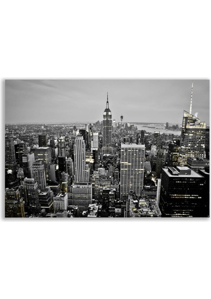 New York Skyline Siyah Beyaz Tablosu - BLK118