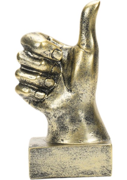 Komik Parmak Hareketi Heykeli Reçine El Heykelciği Masa Oturma Odası Balkon Başparmak Yukarı Altın (Yurt Dışından) fırsatları
