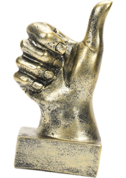 Komik Parmak Hareketi Heykeli Reçine El Heykelciği Masa Oturma Odası Balkon Başparmak Yukarı Altın (Yurt Dışından) indirimleri