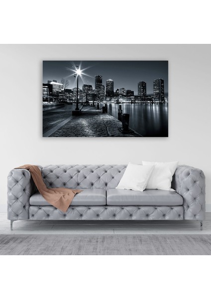 Boston Limanı Siyah Beyaz Tablosu - BLK103
