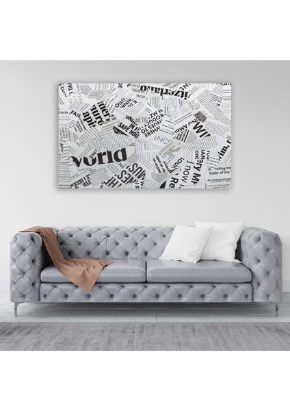 Yırtık Sayfalar Siyah Beyaz Tablosu - BLK143