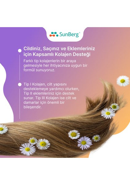 Multi Kolajen 60 Tablet Tip 1, 2, 3, Hyaluronik Asit, Biotin, Çinko