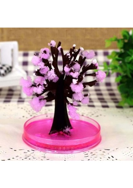 Sihirli Sakura Kristal Şans Kiraz Çiçeği Dekoru 90 x 80mm Dekoratif Barbie Çiçek Ağacı