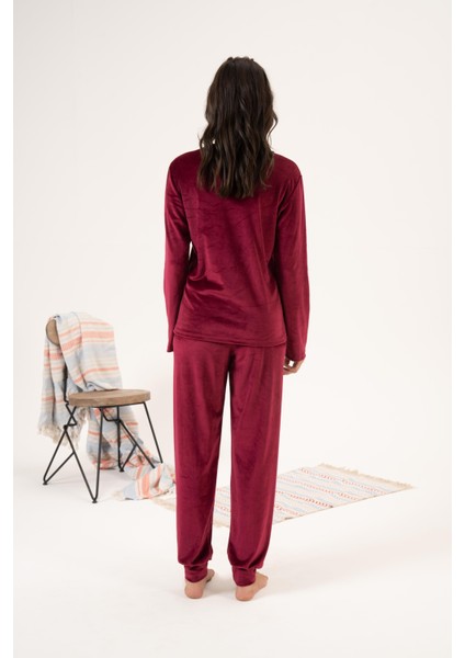 Kadın Kışlık Lovely Kadife Pijama Takımı fiyatları