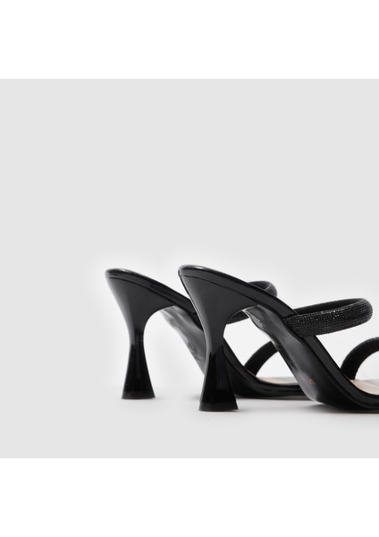 Kadın Iki Bantlı Abiye Terlik 060136, Siyah, 38 indirimleri