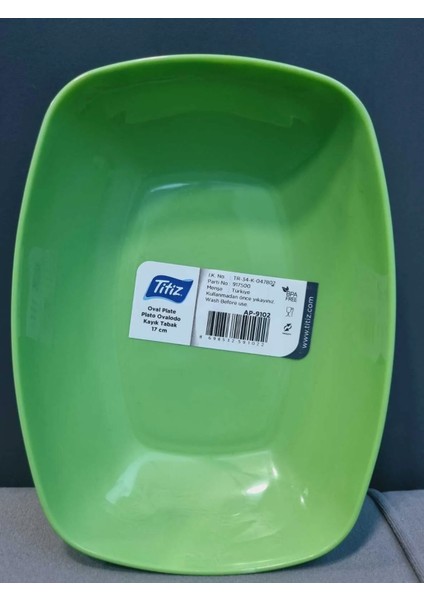 Kayık Plastik Tabak 17 cm