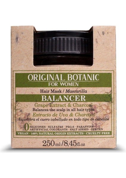 ORIGINAL BOTANIC Derinlemesine Vegan Temizleme Maskesi Kadın 250ml