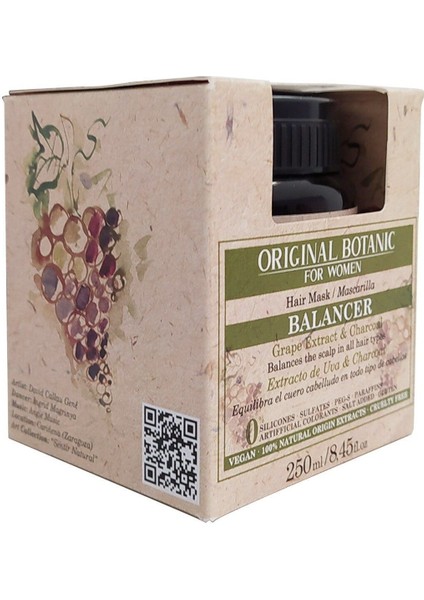 ORIGINAL BOTANIC Derinlemesine Vegan Temizleme Maskesi Kadın 250ml