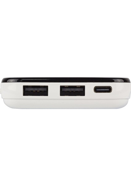 S-Lınk IP-G2710 10000 Mah Powerbank 2 USB Port Beyaz LCD Göstergeli Powerbank