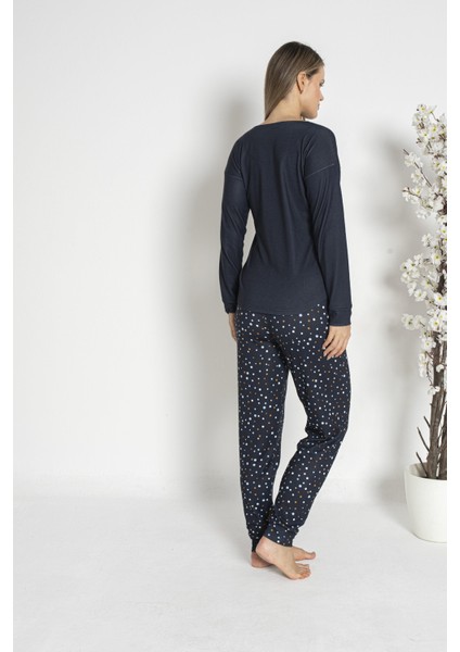 Kadın Kışlık Puantiyeli Termal Pijama Takımı indirimleri