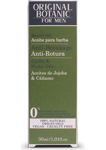 ORIGINAL BOTANIC Vegan Sakal Koruyucu Yağ Erkek 30ml fiyatları