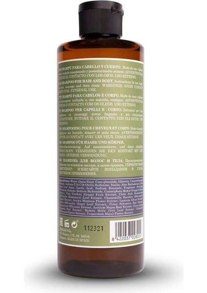 ORIGINAL BOTANIC Vucut Ve Saç için Vegan Jel Şampuan Erkek 300mll