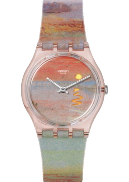 SO28Z700 Swatch Turner's Scarlet Sunset Unisex Kol Saati