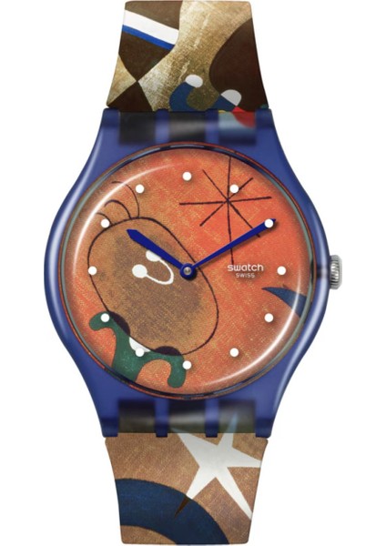 SO29Z136 Swatch Miro's Women & Bird In The Moonlight Unisex Kol Saati