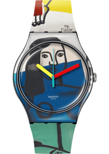 SUOZ363 Swatch Leger's Two Women Holding Flowers Unisex Kol Saati