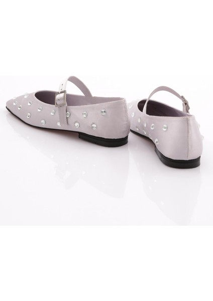 2050 Taş Süslemeli Kemer Detatli Kadın Babet modelleri