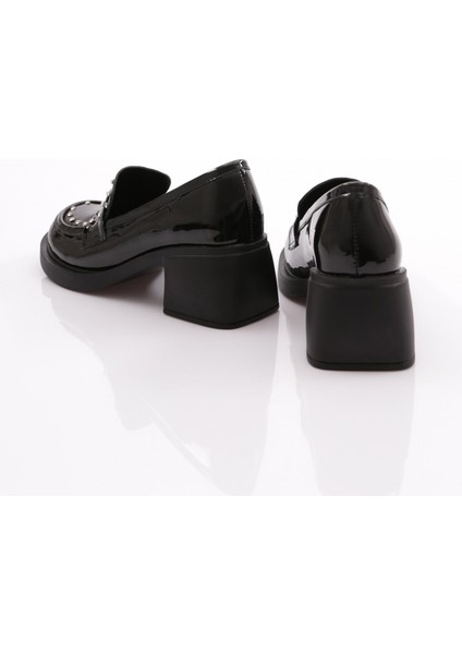 2101 Yüksek Taban Taş Detayli Loafer Kadın Ayakkabı modelleri