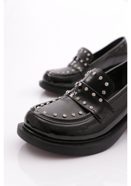 2101 Yüksek Taban Taş Detayli Loafer Kadın Ayakkabı fırsatları