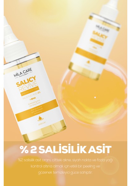 & Siyah Nokta Karşıtı Gözenek Sıkılaştırıcı Salisilik Asit Tonik 200ml