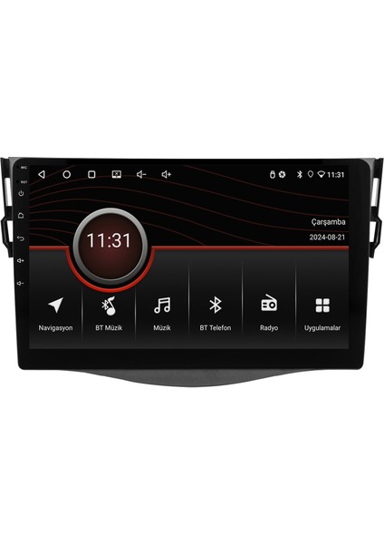 Toyota Rav4 (2006-2012) Android 14 Multimedya Carplay 10 Inch 4 GB Ram / 64 GB Hafıza CRV-4549XR