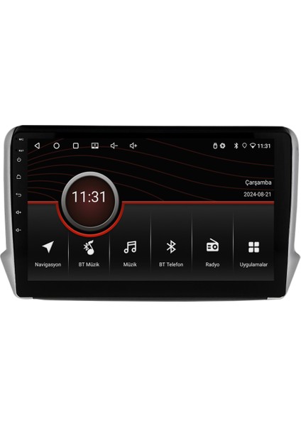 Peugeot 2008 (2013-2021) Android 14 Multimedya Carplay 10 Inch 4 GB Ram / 64 GB Hafıza CRV-4420XR