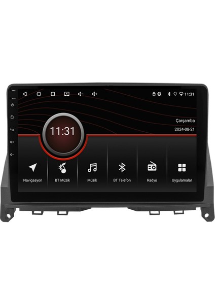 Mercedes C Serisi W204 (2005-2011) Android 14 Multimedya Carplay 10 Inch 4 GB Ram / 64 GB Hafıza CRV-4352XR
