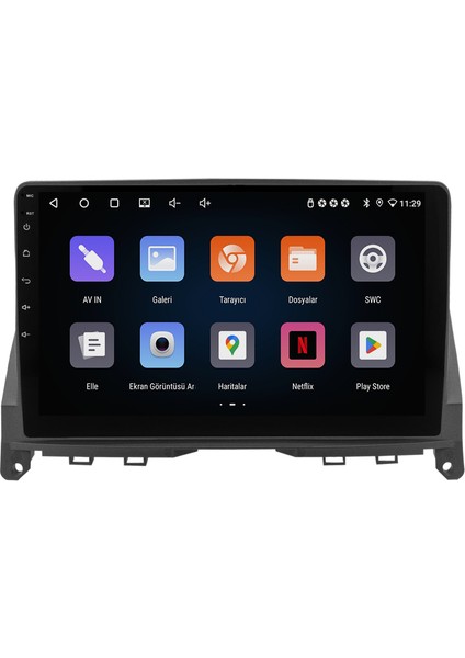 Mercedes C Serisi W204 (2005-2011) Android 14 Multimedya Carplay 10 Inch 4 GB Ram / 64 GB Hafıza CRV-4352XR