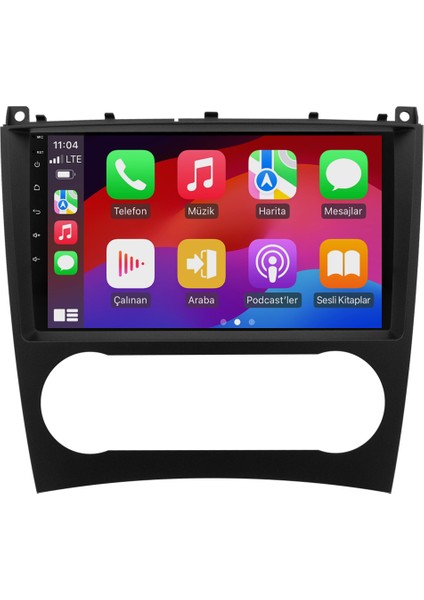 Mercedes C Serisi W203 (2005-2007) Android 14 Multimedya Carplay 10 Inch 4 GB Ram / 64 GB Hafıza CRV-4341XR