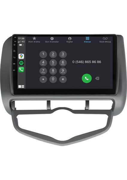Honda City (2006-2009) Android 14 Multimedya Carplay 10 Inch 4 GB Ram / 64 GB Hafıza CRV-4157XR